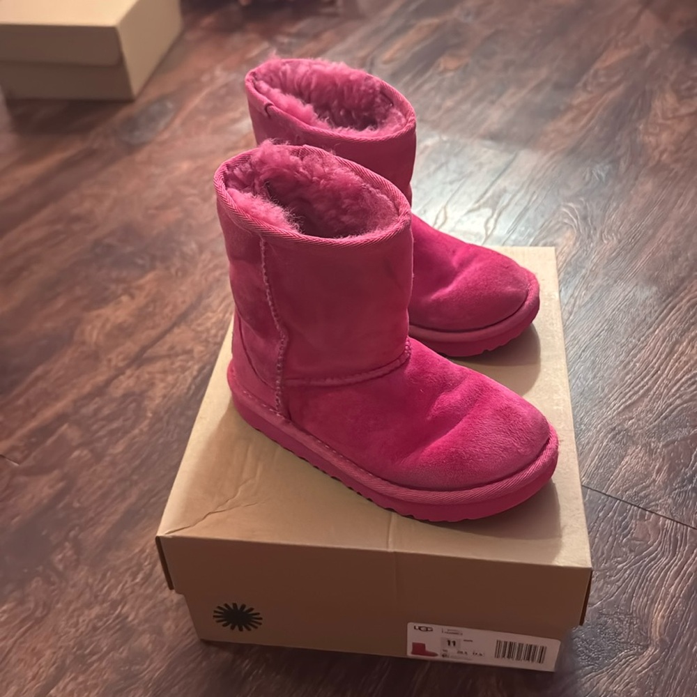 Cozy Pink Kids Boots